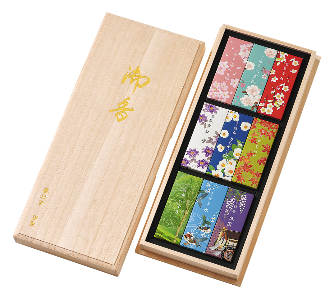 進物線香 短寸九種 四季彩