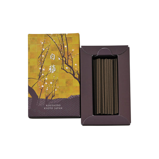 京都のお香メーカー香彩堂のお香。
風姿花伝の白梅55本入り。
ショートタイプ。