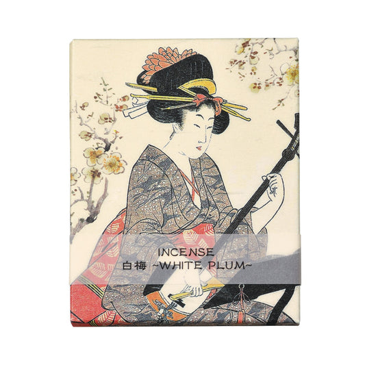 日本画インセンス 美人画 白梅