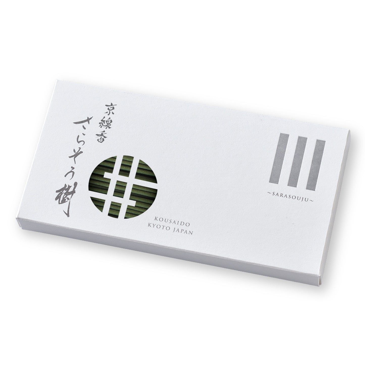 香彩堂の商品。三種香之図シリーズのうち沙羅双樹の香り。