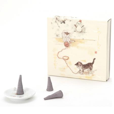 初雪の香り コーン10個入り・香皿1