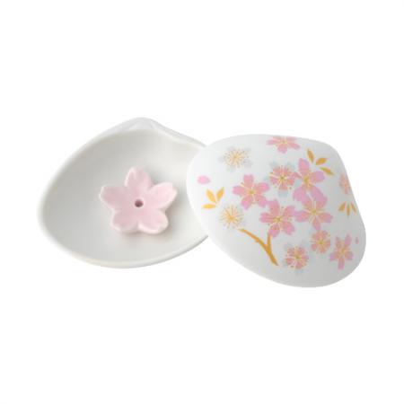 貝合わせ香皿 桜(白)
