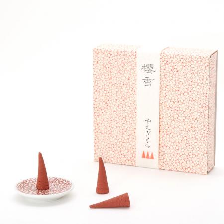 八重桜 コーン10個入り・香皿1