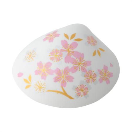 貝合わせ香皿 桜(白)