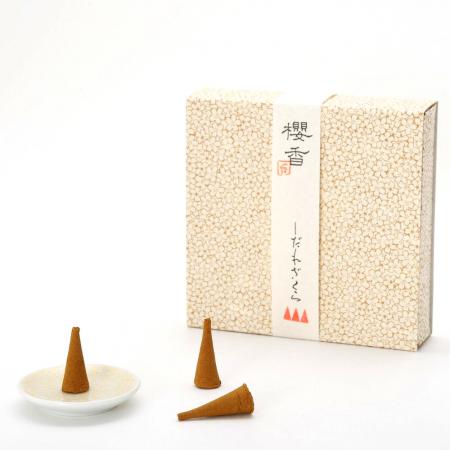 しだれ桜 コーン10個入り・香皿1