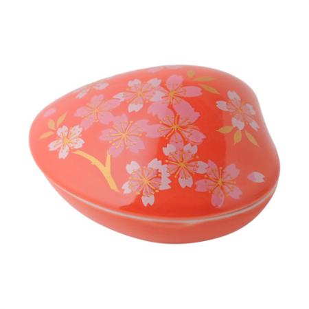 貝合わせ香皿 桜(赤)